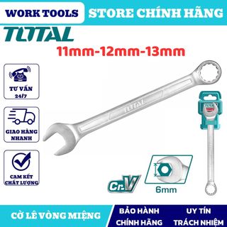 ĐỒ NGHỀ TOTAL Cờ lê vòng miệng SIZE 11MM - 12MM - 13MM TCSPA111-TCSPA121-TCSPA131