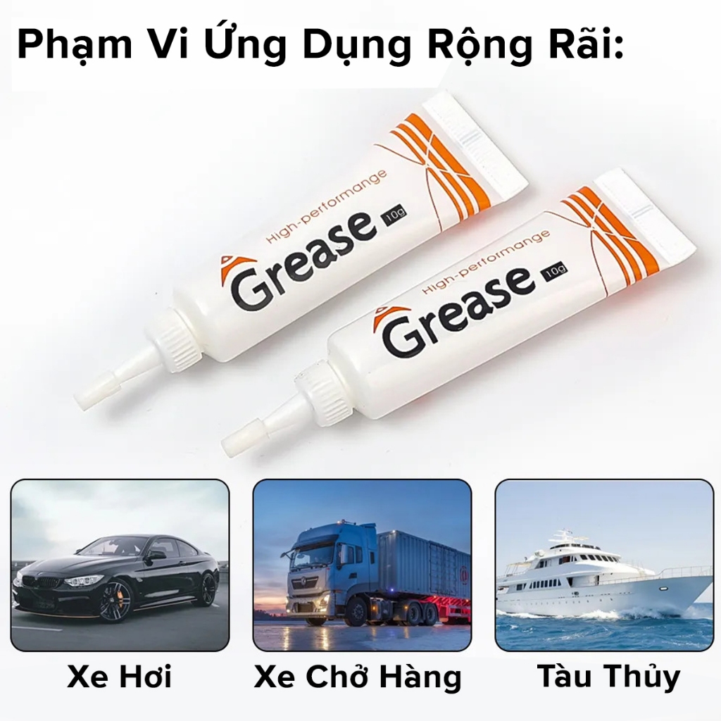 Ảnh Mỡ Bôi Trơn Chịu Nhiệt Chống Mài Mòn Xe Đạp, Tuýp Grease Bò Dưỡng Sên Bánh Răng Guồng Câu Cá Chịu Nhiệt 10g Hãng Amalife 2