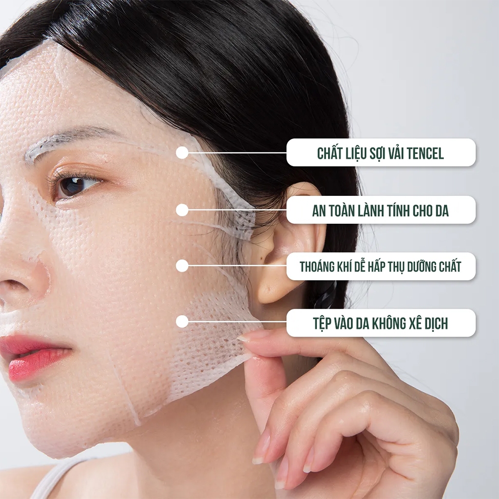 Ảnh Mặt nạ giảm mụn Caryophy Portulaca Mask Sheet 22g 1 miếng 4