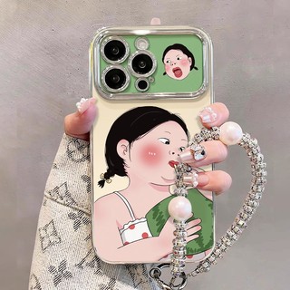 Ốp lưng iphone khung camera mạ kim Girl chubby cute dành cho ip 6/7/8/plus/x/xr/xs/11/12/13/14/15/pro max - xx2208