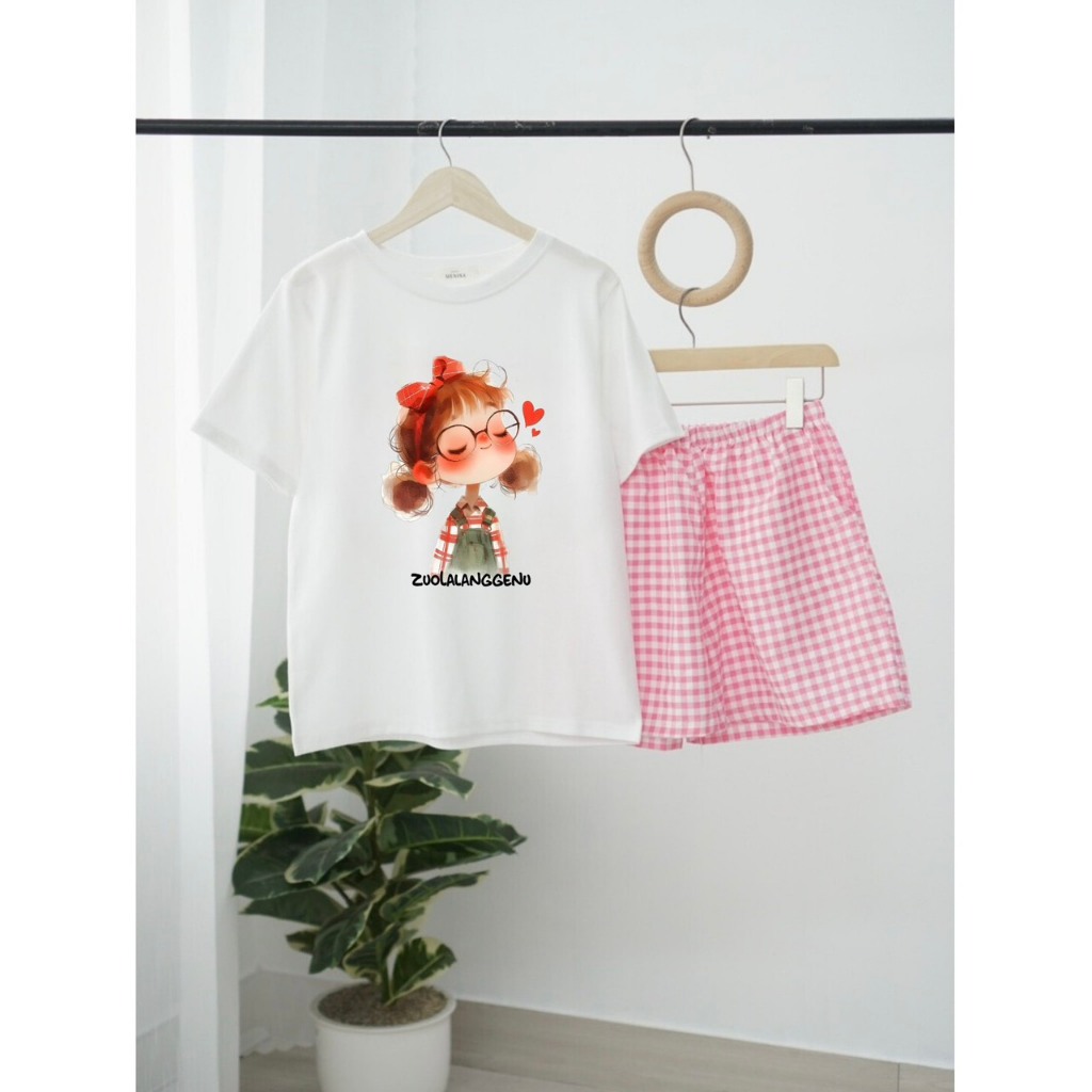 Đồ bộ đùi nữ mặc hè, Đồ bộ mặc nhà in hình JULY fashion, Sét bộ quần đùi áo ngắn tay chất Cotton 4 chiều