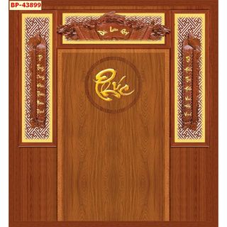 TOP tranh bàn thờ KHỔ DỌC cao cấp vải lụa trang trí bàn thờ tổ tiên, ...