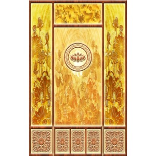 TOP tranh bàn thờ KHỔ DỌC cao cấp vải lụa trang trí bàn thờ tổ tiên, ...