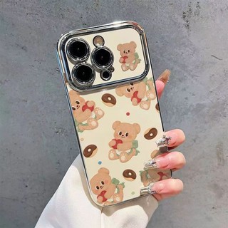 Ốp lưng iphone khung camera mạ kim Gấu ôm tim dành cho ip 6/7/8/plus/x/xr/xs/11/12/13/14/15/pro max - xx2204