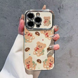 Ốp lưng iphone khung camera mạ kim Gấu ôm tim dành cho ip 6/7/8/plus/x/xr/xs/11/12/13/14/15/pro max - xx2204