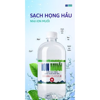 Nước Súc Miệng ION Muối Hương Bạc Hà Fujisat Biển Chai 680ml Chăm sóc răng miệng, trắng răng, sát khuẩn vòm họng Fujisat