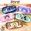 Hộp Bút Vải Trong Suốt Sức Chứa Lớn Họa Tiết Hoạt Hình Dễ Thương TOMI 266