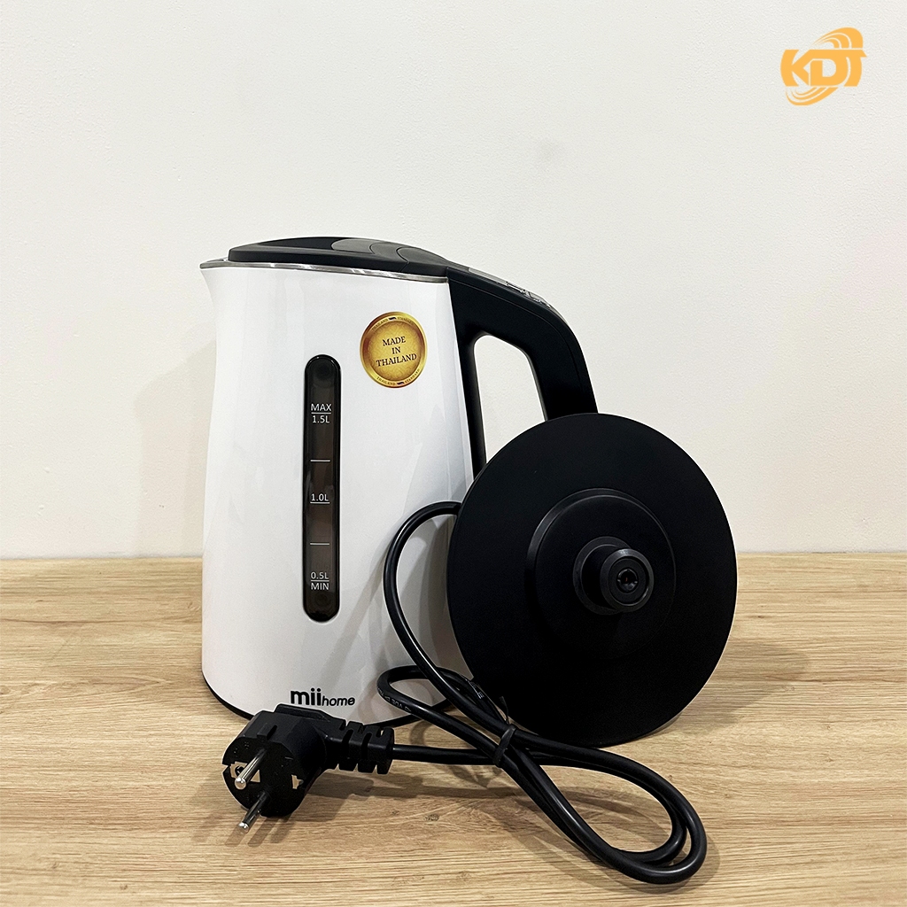 Bình siêu tốc Điện Tử Thái Lan Miihome KT1501L 1L5, Chỉnh Nhiệt Độ Dễ Dàng, Giữ Nhiệt Lâu
