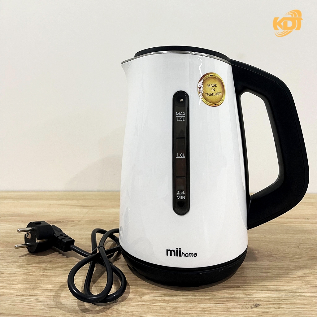 Bình siêu tốc Điện Tử Thái Lan Miihome KT1501L 1L5, Chỉnh Nhiệt Độ Dễ Dàng, Giữ Nhiệt Lâu