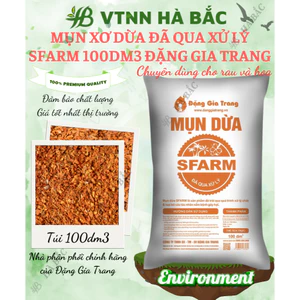 Mụn Dừa, Mụn Xơ Dừa Đã Qua Xử Lý SFARM 100dm3 Đặng Gia Trang - Mụn Dừa Trồng Cây