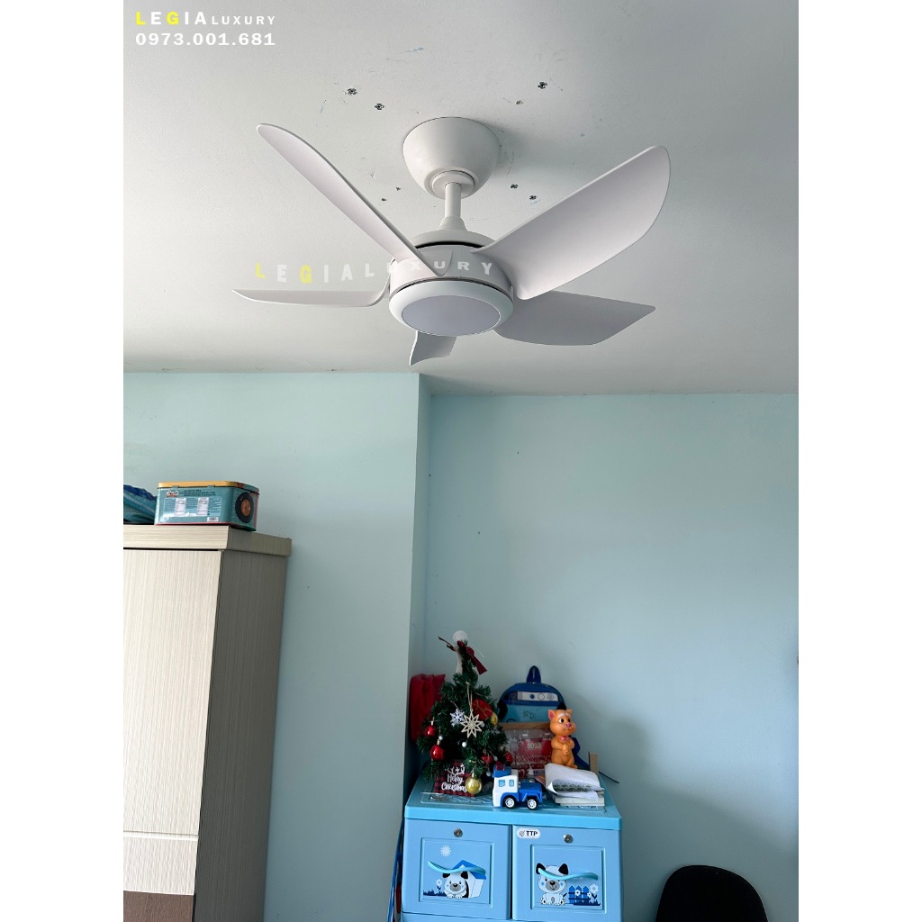Ảnh Quạt Trần Mini Cao Cấp | Quạt Trần Chung Cư | Chạy Êm Không Tiếng Động , Tiêu Chuẩn CE xuất Châu Âu 4