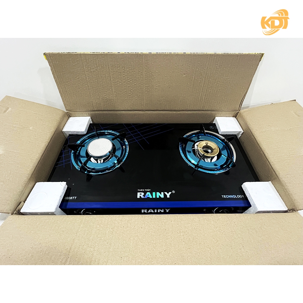 Bếp Ga Hồng Ngoại Rainy RN0308TT, Hiện Đại Sang Trọng, Tiết Kiệm Gas, Mặt Kính Cường Lưc - KDT89