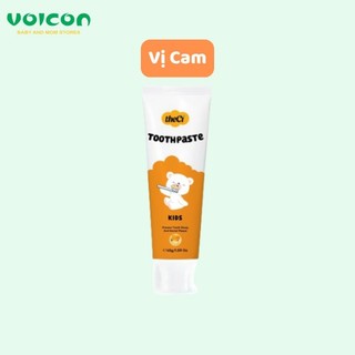 Kem Đánh Răng theCi Toothpaste Kids Vị Chuối, Dâu ,Cúc La Mã ,Cam , Dưa Lưới Cho Bé, Nuốt Được 45g.