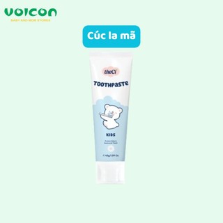 Kem Đánh Răng theCi Toothpaste Kids Vị Chuối, Dâu ,Cúc La Mã ,Cam , Dưa Lưới Cho Bé, Nuốt Được 45g.