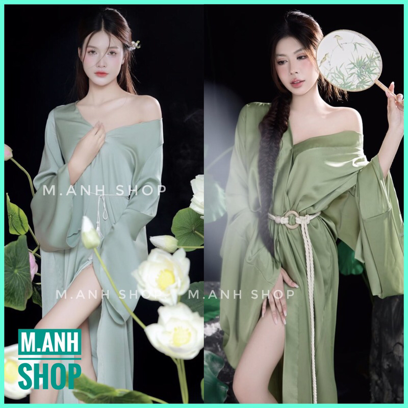Sét Áo Choàng Lụa Chụp Ảnh Nghệ Thuật Sang Chảng Sexy Cao Cấp