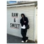 Hoodie Zip Form Boxy GODMOTHER Nỉ 2 Da Khóa 2 Đầu Chống Nắng Unisex Phong Cách Hàn Quốc Đen - Xám