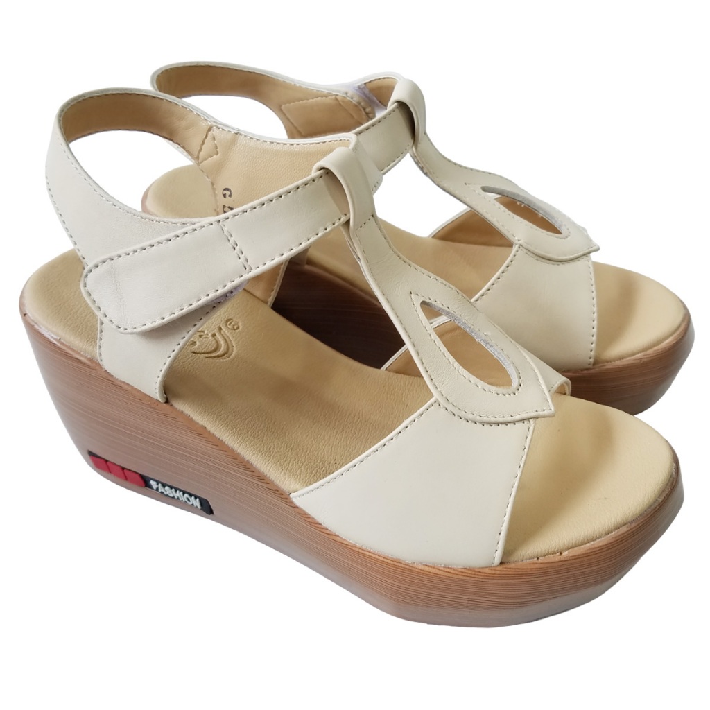 Giày Đế Xuồng BIGGBEN Da Bò Cao 7 Phân HKD872