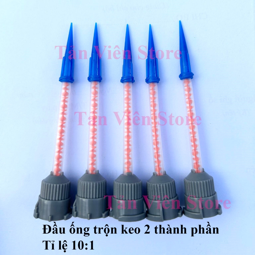 Set 20c Đầu trộn keo 2 thành phẩn tỉ lệ 10:1 loại xịn. Nhập khẩu chính ngạch
