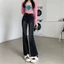 Quần Jean Nữ Ống Loe Xám Đen WASH RETRO Cạp Cao Quần Bò Jean Nữ Ôm Eo Co Giãn Tôn Dáng HOTTREND MIAA