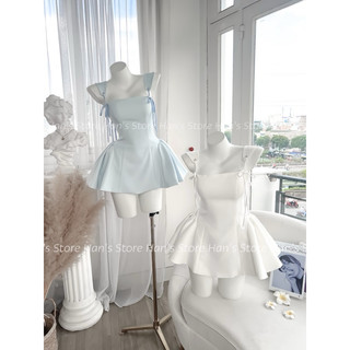 [HAN’S STORE ]( SẴN ĐEN ) VÁY 2 DÂY BẢN TÙNG BỒNG BỀNH CỰC XINH MÙA HÈ (ẢNH THẬT)
