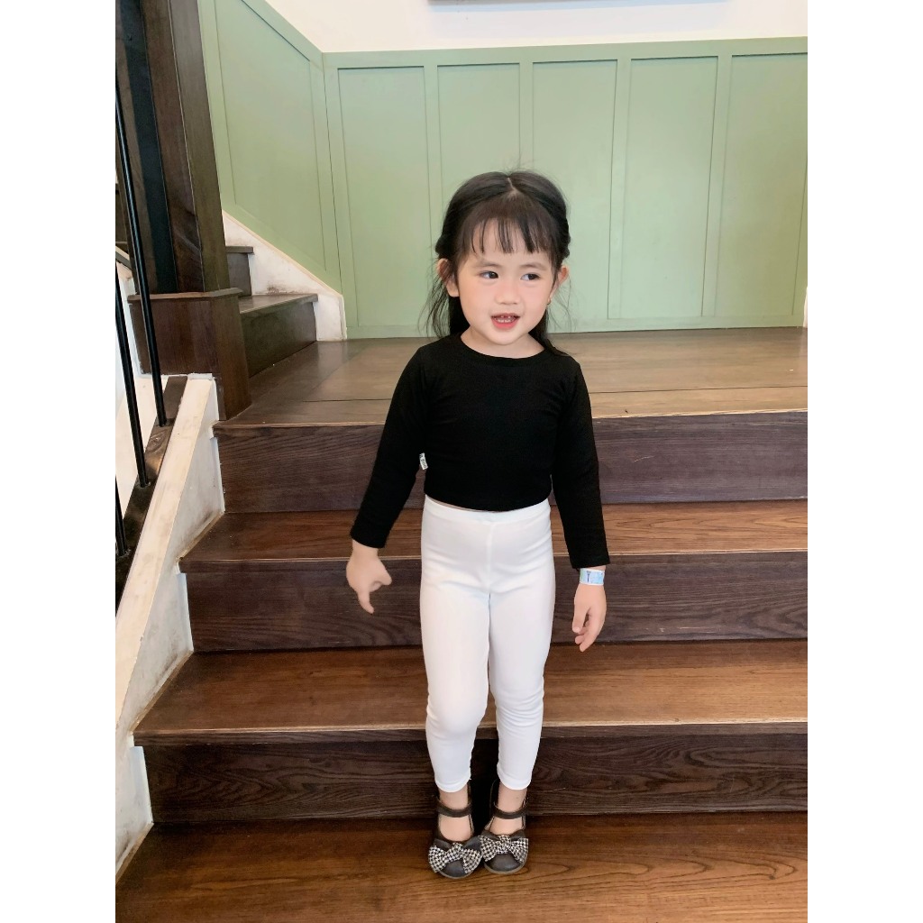 Ảnh Quần Legging Dài Bé Gái Vải Zip Chất Lượng Cao BabyBoo - PiBo Store - T2 1