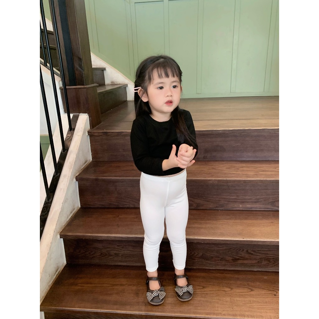 Ảnh Quần Legging Bé Gái Dáng Dài Chất Zip Co Dãn 4 Chiều Sành Điệu, Mặc 4 Mùa - BabyBoo - Pibo Store 3