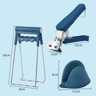 Set 6 dụng cụ gắp nóng chuyên dụng trong nhà bếp,đồ gắp bát đĩa,nồi hấp,lò nướng an toàn tiện lợi { H ]