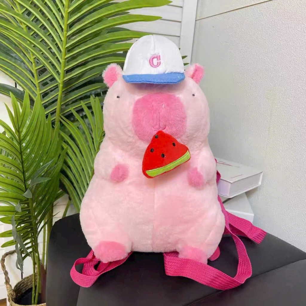 Balo Capybara Dây Đeo Lông Túi Capybara Đi Chơi Đáng Yêu Chất Liệu Vỏ Làm Từ Vải Lông Thỏ Mềm Mịn
