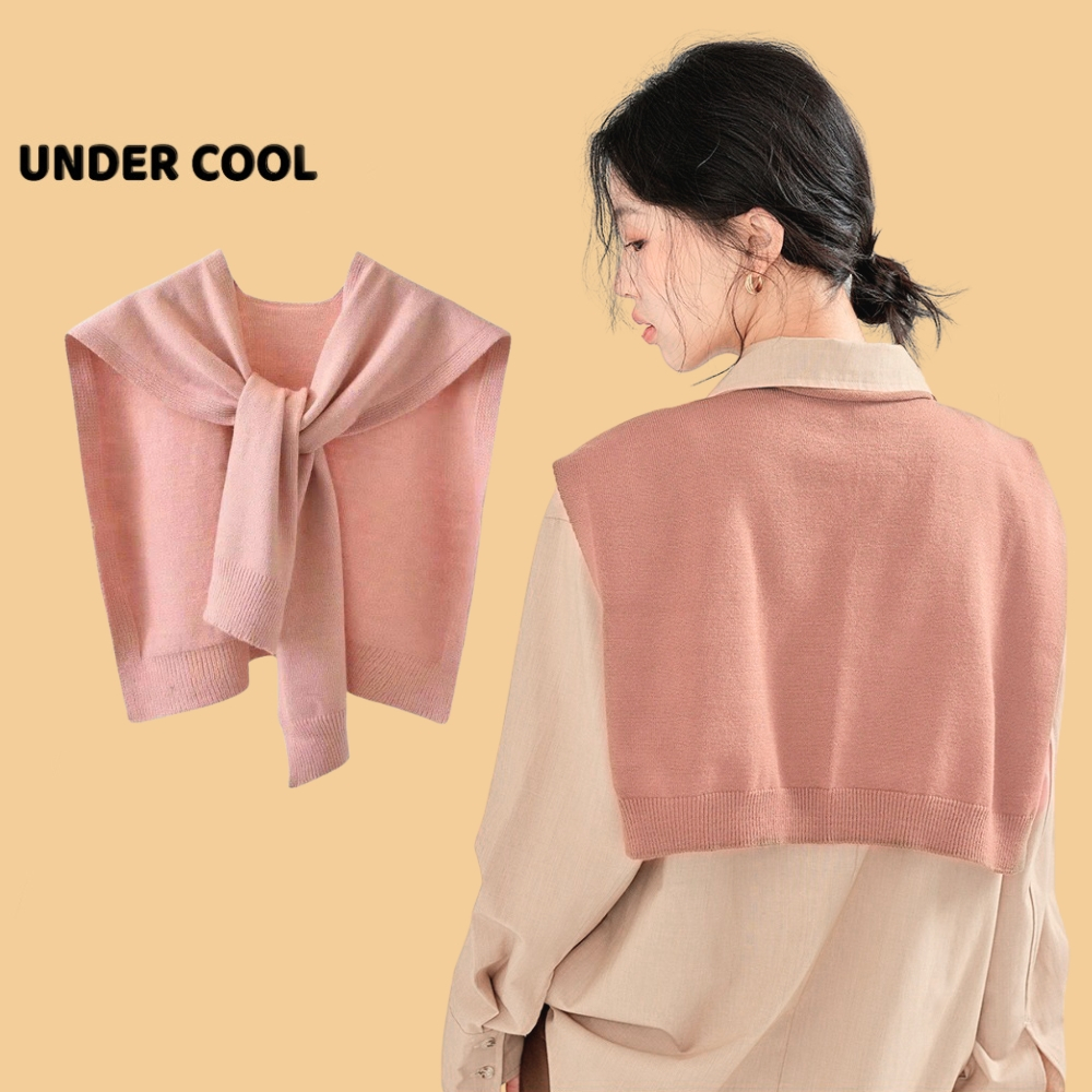 Khăn Choàng Len Dệt Nữ UNDERCOOL Phối Đồ Vào Mùa Đông Phù Hợp Với Mọi Lứa Tuổi Giả Áo Vắt Vai Choàng Vai, Màu Trơn  KC01