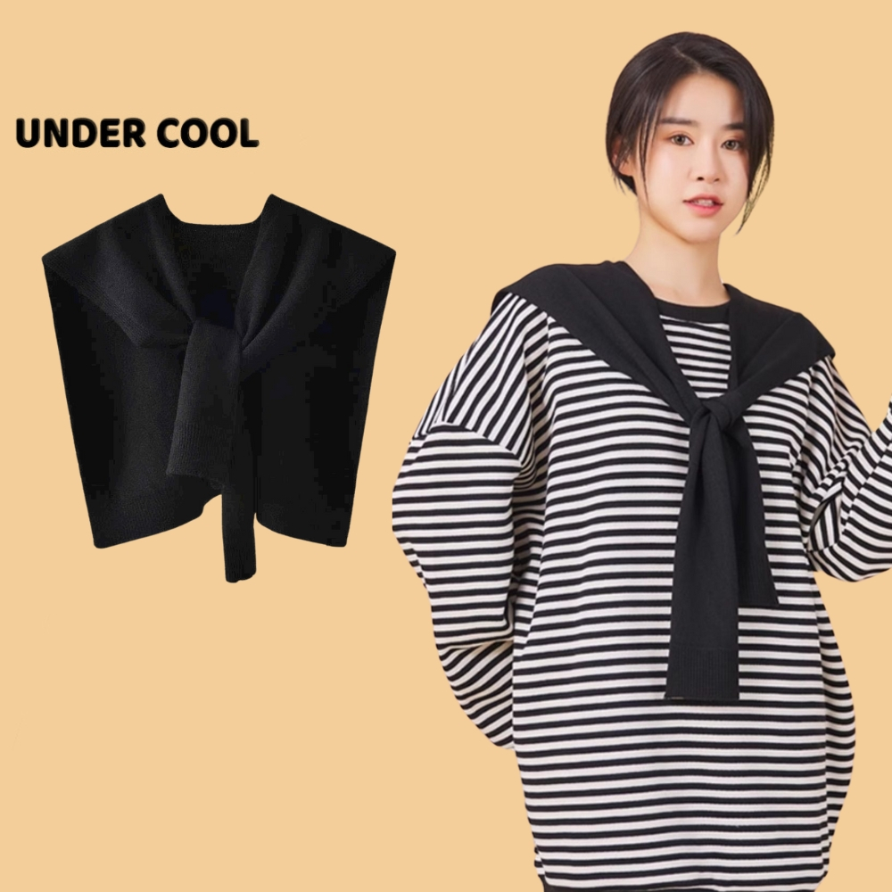Khăn Choàng Len Dệt Nữ UNDERCOOL Phối Đồ Vào Mùa Đông Phù Hợp Với Mọi Lứa Tuổi Giả Áo Vắt Vai Choàng Vai, Màu Trơn  KC01