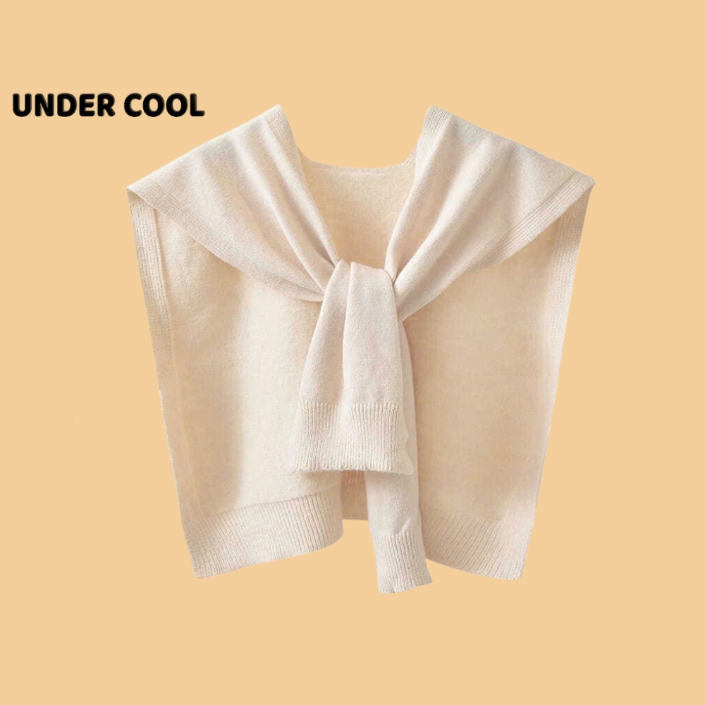 Khăn Choàng Len Dệt Nữ UNDERCOOL Phối Đồ Vào Mùa Đông Phù Hợp Với Mọi Lứa Tuổi Giả Áo Vắt Vai Choàng Vai, Màu Trơn  KC01