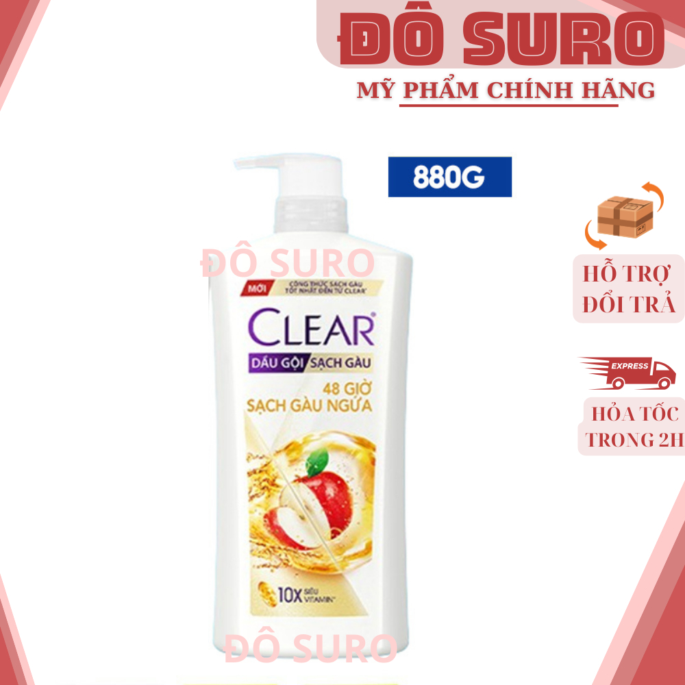 Dầu gội sạch gàu Clear đánh bay gàu & nhờn ngứa, sảng khoái cả ngày dài 880G