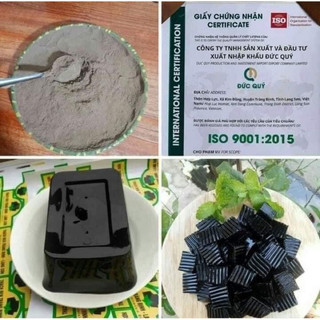 Combo 10 gói Thạch đen sương sáo Đức Quý -Lạng Sơn gói 100g Topping đồ ăn vặt