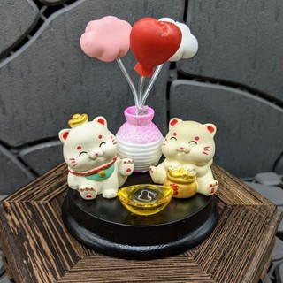Mèo may mắn thu hút tài lộc trang trí bàn làm việc - Ỗ tô