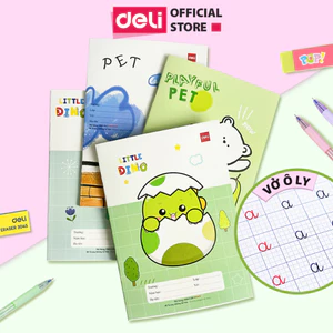 Combo 10 Vở Ô Ly Deli Tập Vở 4 5 Ô Ly Vở Học Sinh 48 80 Trang Nhiều Mẫu Mã Phù Hợp Học Sinh Tiểu Học