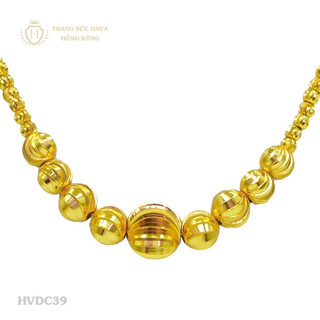 Vòng Cổ, Dây Chuyền Nữ Bi Xi Mạ Vàng 24k Cao Cấp - Trang Sức Hava Hong Kong