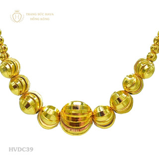 Vòng Cổ, Dây Chuyền Nữ Bi Xi Mạ Vàng 24k Cao Cấp - Trang Sức Hava Hong Kong