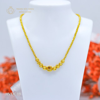 Vòng Cổ, Dây Chuyền Nữ Bi Xi Mạ Vàng 24k Cao Cấp - Trang Sức Hava Hong Kong