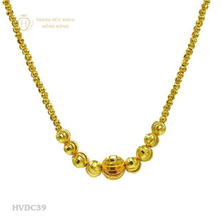 Vòng Cổ, Dây Chuyền Nữ Bi Xi Mạ Vàng 24k Cao Cấp - Trang Sức Hava Hong Kong