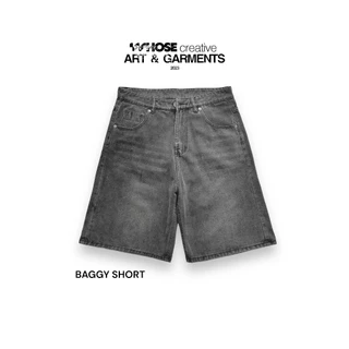 SMOKE V3 BAGGY SHORT - Quần wash đùi Whose