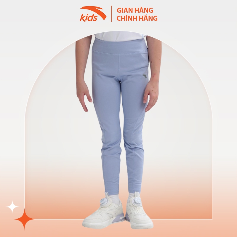 Quần Dài Thể Thao Bé Gái Running Anta Kids W362339742 Form Legging Co Dãn Vận Động Thoải Mái