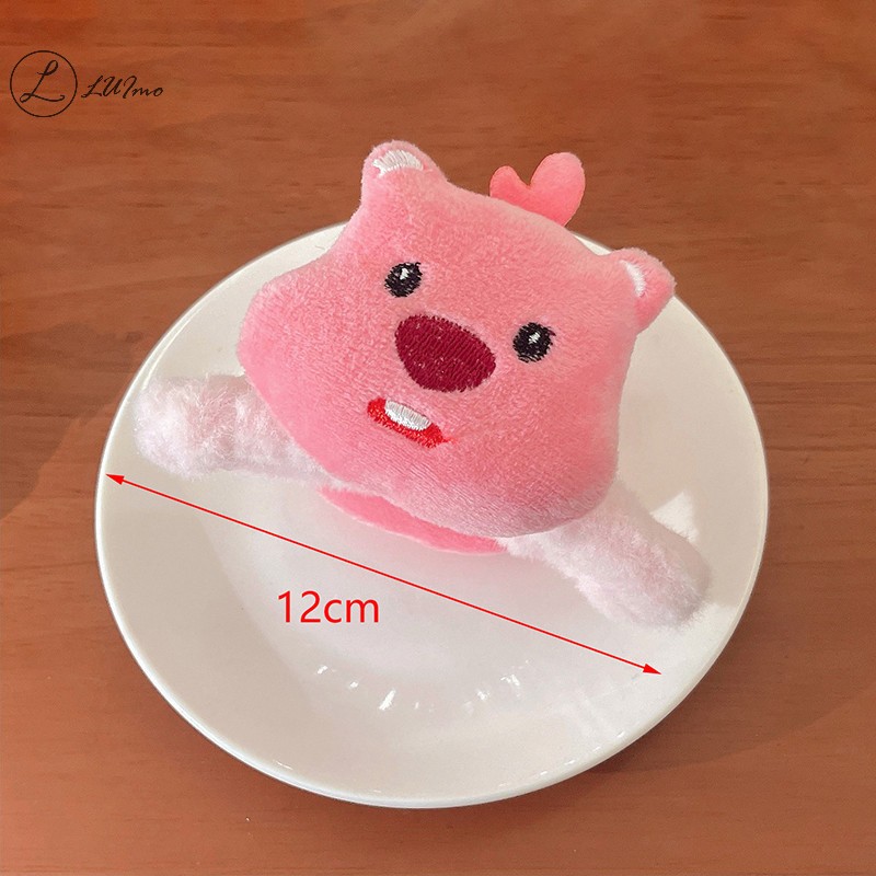 Kẹp Tóc Lông Nhung Hình Thú Loopy Hồng Mềm Mại Dễ Thương Phụ Kiện Tóc Cho Nữ và Bé Gái Empoli