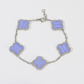 Vòng tay nam nữ LAMY Flower Clover Bracelet Silver 2265
