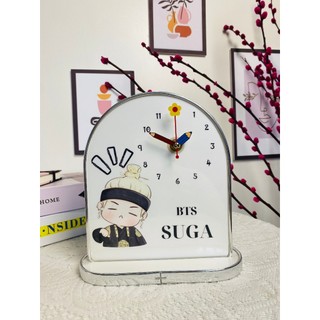 ( H10) Đồng Hồ BTS Để Bàn Decor Đẹp, Trang Trí Bàn Học, Bàn Làm Việc, Quà Tặng BTS
