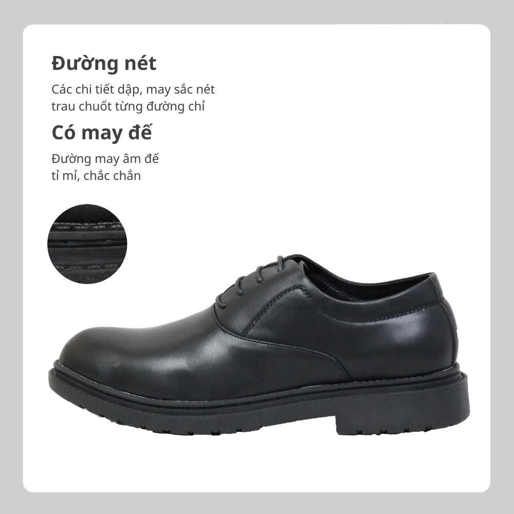 Ảnh Giày công sở oxford da thời trang INICHI G1221 đế cao su 2 tầng có may đế 3