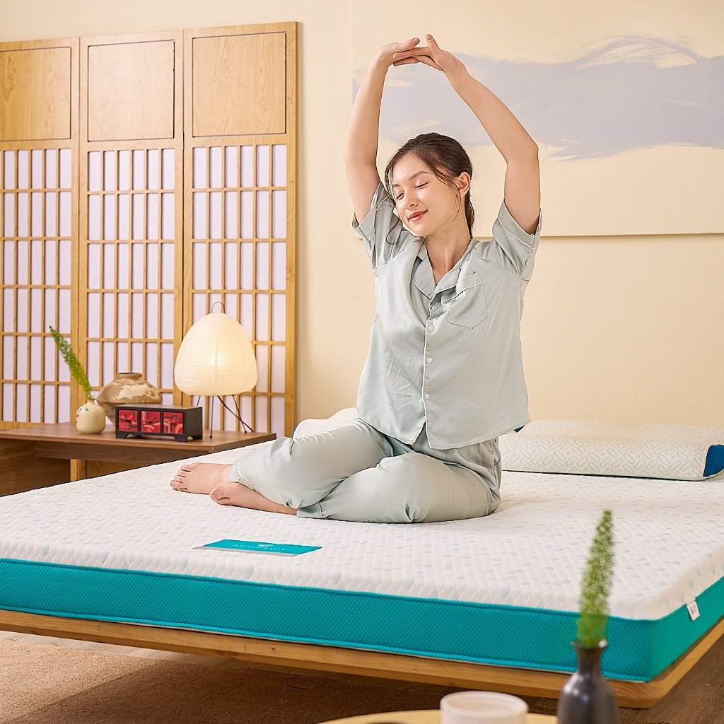 Nệm Foam Aeroflow Standard Nhật Bản Cao Cấp Êm Ái Mềm Mại Nâng Đỡ Tối Đa Vua Nệm