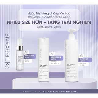 [Combo 2 chai 200ML] Nước tẩy trang chống lão hoá Teoxane RHA Micellar Solution