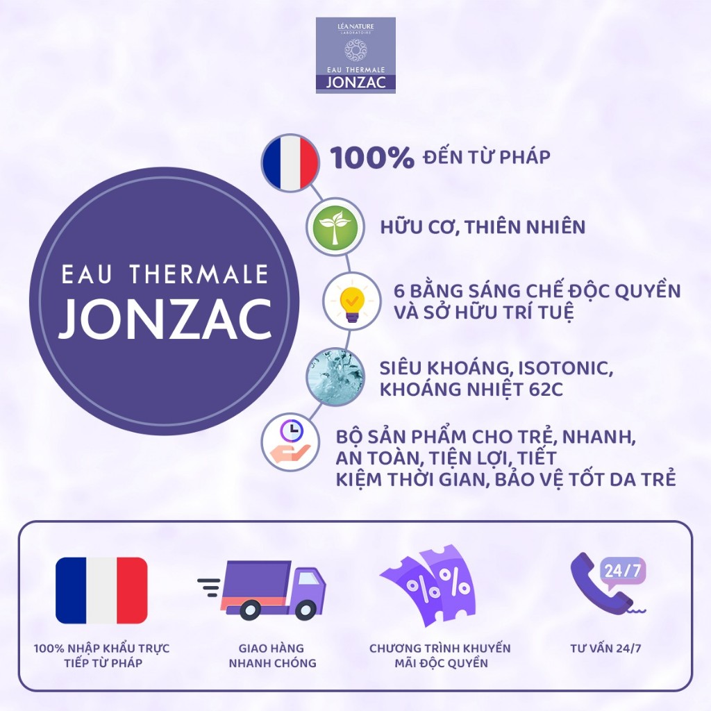 (QUÀ KHÁCH HÀNG THÂN THIẾT) Dung dịch vệ sinh chống hăm tã hữu cơ JONZAC - Giữ ẩm làm mềm nuôi dưỡng làn da bé 500ML