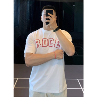 Áo Phông Cổ Tròn Nam Nữ Đẹp Phối Chữ RDCE Sành Điệu,Chất Liệu Cotton Mềm Mịn Thấm Hút Mồ Hôi Cực Tốt
