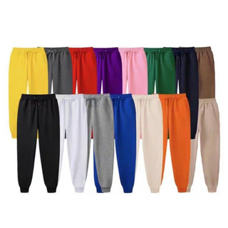Quần Jogger Trơn Cạp Chun Phối Dây Basic Nhiều Màu Sắc Phong Cách Trẻ Trung Thể Thao, Chất Vải Nỉ Dày Dặn Thoải Mái